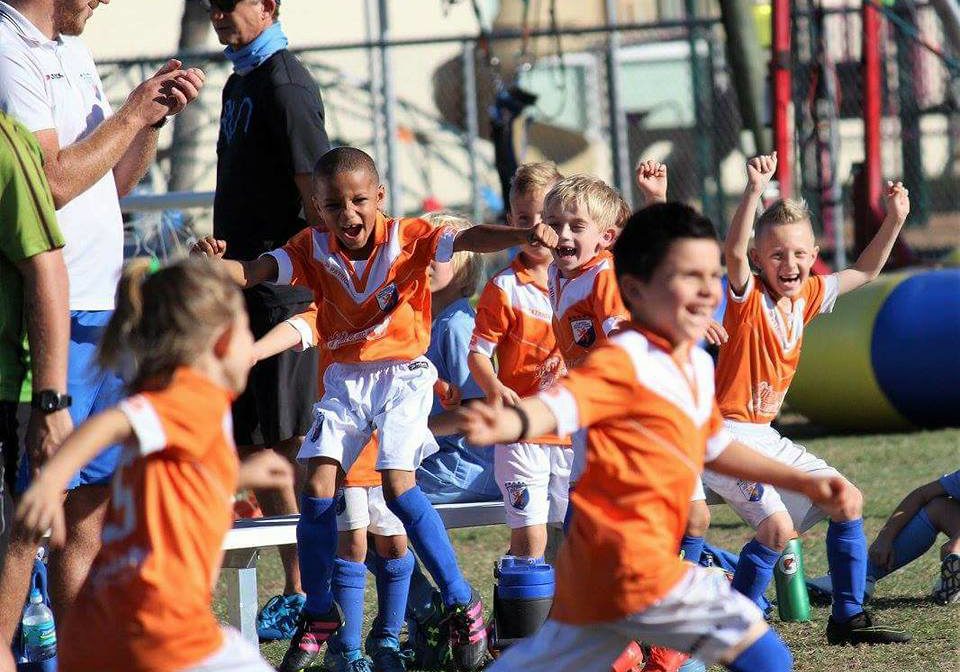 FGCDL FC U8E very excited after their first win